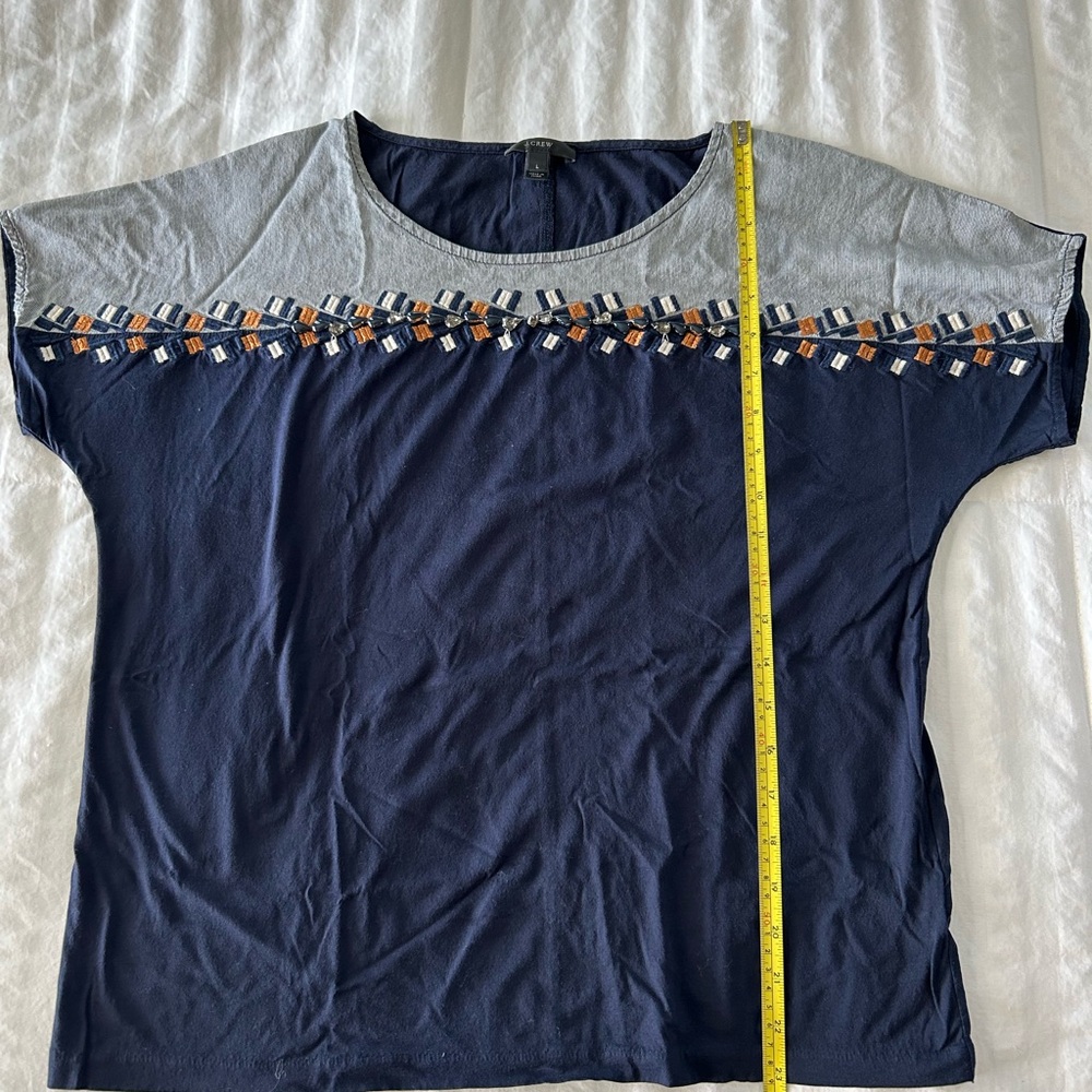 J Crew shirt L EUC - Picture 2 of 3